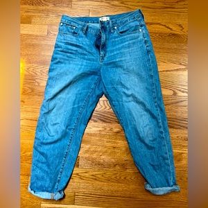 Madewell Slouchy Boyjean Size 30